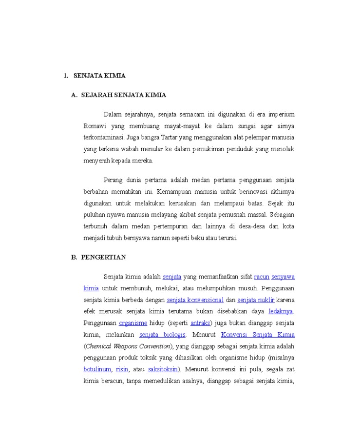 Senjata Biologis dan Kimia