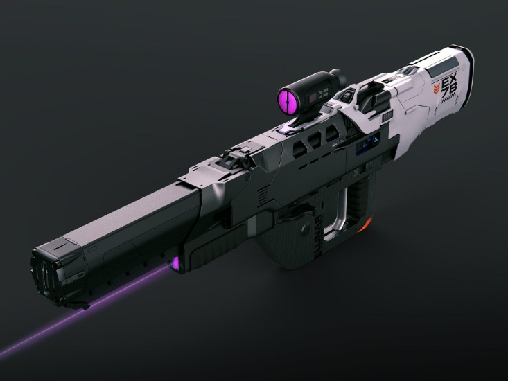 senjata laser sci-fi
